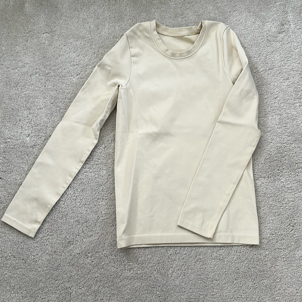 Oatmeal/Cream Basic Shapewear Top - image 1